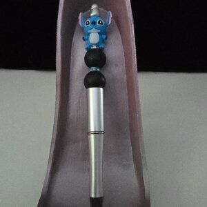 Stitch - Pretty Pens by PenGwensPosh w/Black Ink-Custom Beaded